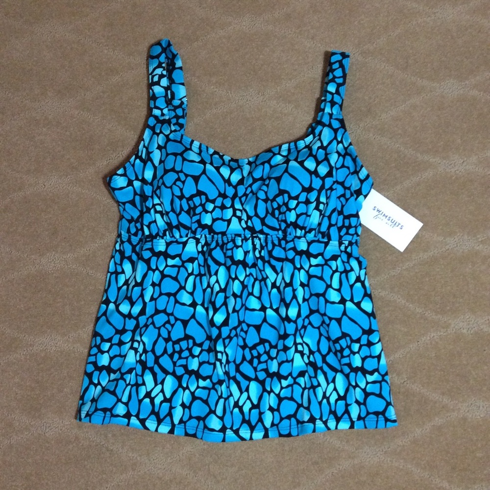 Swimsuits For All NWT Flared Tankini Top, 10